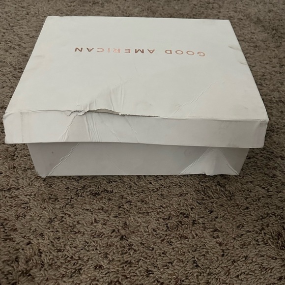 Good American Glitter‎ 4” Slingback Heels Black size 8 - Picture 5 of 7